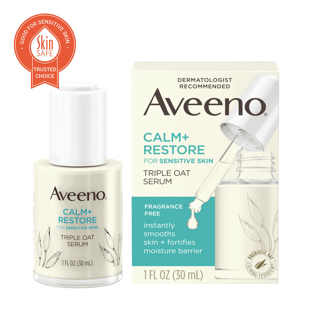 Aveeno Calm + Restore 
Triple Oat Serum, For Sensitive Skin 30ml